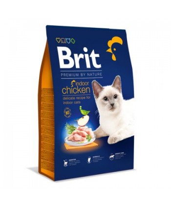 Brit Premium By Nature Cat Indoor Cu Pui, 800 g
