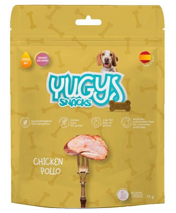 Recompense Yugys pentru câini, cu pui, 75g