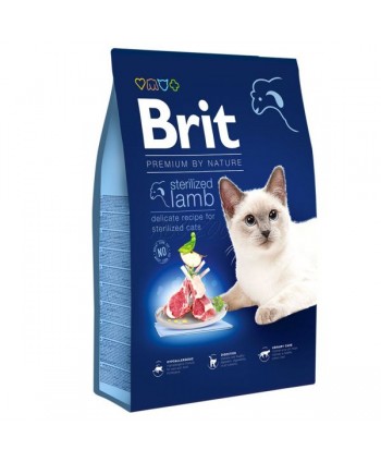 Brit Premium By Nature Cat Sterilizat cu Miel 800g