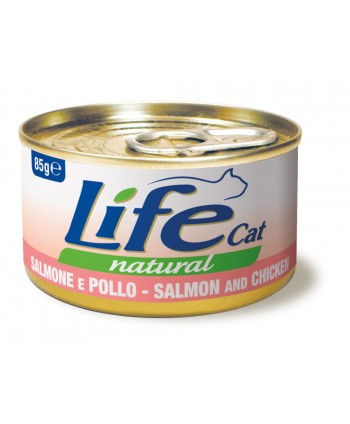 Hrana umeda pentru pisici, Life, Somon&Pui, 85 g