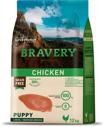 Hrana uscata pentru caini Bravery Medium &...