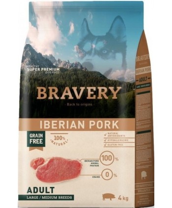 Bravery  Adult, Porc Iberic, 4kg