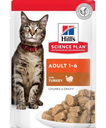 Plic HILL's Adult pentru pisici Carne Curcan 85g