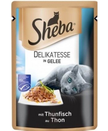 Hrana umeda pentru pisici, Sheba, Ton,  85 G